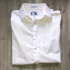 Express 1MX Extra Slim Fit Dress Shirt White